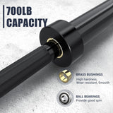 TECHNOAGE 7FT Olympic Barbell, 40LB Olympic Weight Bar with 2-Inch Sleeves, 700LB Capacity Alloy Steel Weight Lifting Bar for Squat, Bench Press, Deadlift, Strength Training, Home Gym, Black
