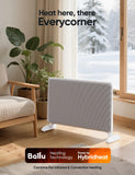 Ballu Mica Infrared Space Heater Indoor Use,Large Room Panel Heater with Programmable Thermostat,WiFi App Control,Portable Stand or Wall Mount,Energy Efficient Smart Quiet Heater,Work with Alexa,White