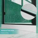 Shower Door, 1/4 inch (6mm) SGCC Clear Tempered i-Homare