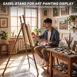 Easel Stand for Sign, Display Easel, Walnut Wood Grain Design