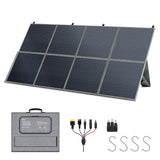 400W Portable Solar Panel for Power Station, 36V Foldable Solar Charger with DC/XT60/Anderson Cable & QC3.0 USB Outputs