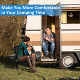 SAILARY Folding Camping Chairs Portable Outdoor Chair for Camping, Fishing, Beach, Picnic, Lightweight High Back Foldable Chair with Cup Holder & Storage Bag, Supports 300lbs, Black