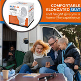 Toilet - Standard Height, Gravity Flush, Foot Pedal SEAFLO