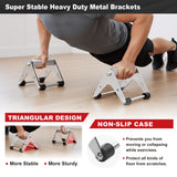 Mochantum Push Up Bar – Heavy-Duty Stainless Steel Pushup Stands with Non-Slip Base, 660 lb Capacity, Portable Home Gym Equipment, White