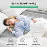 Sebor Air Mattress Twin with Built-in Pump 18", Comfortable Self-Inflating Air Mattress with High-Speed Pump, Durable Blow Up Mattress Twin with Storage Bag for Guests, Camping, Travel