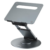 Laptop Stand for Desk Adjustable Height Swivel Pull Out Design Ergonomic Laptop Riser Standing Desk