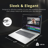 HP 17.3" HD+ Touchscreen Laptop, Intel Core Ultra 7 255U, 32GB DDR5, 2TB Storage(1TB SSD+1TB Docking Station Set), Intel Graphics, Backlit Keyboard, Num Pad, Webcam, WiFi 6, Win11 Pro, Moonlight Blue