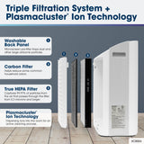 SHARP Air Purifier with Humidifier Combo – Covers up to 1,230 sqft in one hour, True HEPA Filter Air Purifier for Medium Rooms, Home Nursery, Dust, Smoke, Pollen - KC850U