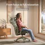 Desktronic Ergonomic Office Chair — Adjustable Desk Chair with Lumbar Support, Headrest, Armrests, Breathable Mesh Back, Height Adjustment, Comfortable Home Office Chair for Long Hours