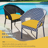 Wellsin Outdoor Chair Cushions for Patio Furniture, 3-Year Color Fastness Patio Chair Cushions Set of 4