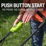 Greenworks 48V (2 x 24V) 17" Brushless Cordless Lawn Mower + 24V Drill / Driver, (2) 4.0Ah USB Batteries (USB Hub)