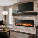 Sophia & William 60 Inch Electric Fireplace Wall Mounted, Fireplace Heater with Remote Control, Ultra Narrow Bezel for Living Room