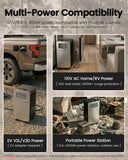 FO-KOKO 5200 BTU Portable Camping Air Conditioner, 4-in-1 Quiet Small AC Unit with 400W Low Power, Windowless AC for Tent, RV, Truck, Van, Car, Garage, Indoor & Outdoor Use(Silver)