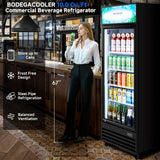 BODEGACOOLER Beverage Refrigerator and Cooler, 10.0 Cu. Ft Commercial Refrigerators For Man Cave, Display Refrigerator with Soft LED Light