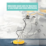 RIDGE WASHER 20'' Pressure Washer Surface Cleaner, Surface Cleaner Dual Handle, Power Washer Surface Cleaner with 4 Wheels for Cleaning Driveways, Sidewalks, Patios, Decks, 4500 PSI