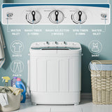 Portable Washer Wash and Spin Cycle Combo, Built-in Gravity Drain SUPER DEAL
