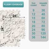 Sorbus 80 Sq. Ft. Wood Grain Floor Tiles Foam Mat EVA Interlocking Mats Tile 3/8-Inch Thick Flooring Wood Puzzle Exercise Mats w/Borders - Home Playroom Basement, Apartment, Trade Show, Baby, Dance