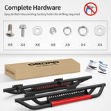 OEDRO Paintable Running Boards Fit for 2007-2018 Jeep Wrangler JK 2 Door