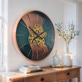 THE GEARS CLOCK 22'' Inch Real Moving Gear Wall Clock Sweden Line Uppsala (22 inches (55 cm))