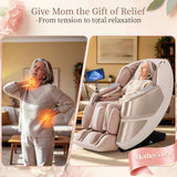 MassaMAX 2026 4D Massage Chair, Full Body Recliner with OTA Cloud Tech, Deep Yoga Stretch, 27 Auto Modes, 55" SL Track, APP & AI Voice Control, Auto Footrest, Zero Gravity, and Heating for Relaxation