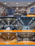 ONLYLUX 6-Pack 350W UFO LED High Bay Light, 52500LM 5000K High Bay Light