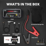 LOKITHOR JP400 Jump Starter with Air Compressor, 2500A 12V Car Battery Jumper Starter Portable (8.5L Gas/6.5L Diesel) with ConnectMax Tech, 150PSI Tire Inflator, Auto-Shutoff & Dynamic Dwell