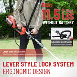 DCK 58V Multi-Head String Trimmer Cordless, 15" Brushless Weed Wacker with Rapid Reload and Auto Feed, 3-Speed Multi-Head Lawn Edger, Electric Weed Eater for Grass, 4.0Ah Battery and Charger