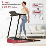 Hccsport Treadmill with Home, Foldable Treadmill with Incline, Removable Desk Workstation 3.0 HP 3 in 1 Compact Folding Small Walking Treadmills 300 Lbs Capacity for Home Office