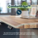 Vari ComfortEdge Electric Standing Desk – 60x30 – Reclaimed Wood/Slate