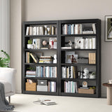 Tooless Assembly Book Case, Modern Bookshelves and Bookcases for Home Office, Living Room, Bedroom, Library