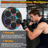 Music Boxing Machine with Boxing Gloves - Wall Mounted Punching Machine for Adults & Kids, 9-Speed Punch Game, Wall Boxing Punching Pad, Upgrade Gifts for Boys Age 6+ (Graffiti)