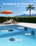 Gosvor LiteVac G1 Pool Vacuum, Wall & Waterline Cleaning, Double Filtration, 150-Min Battery Life for Smart Mode, 200-Min Battery Life for ECO Mode, 15.2 lbs, Smart Navigation, with APP