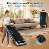 FOUSAE 5 in 1 Foldable Treadmill, 7.5 MPH Treadmills for Home with App Compatible, Treadmill with 10% Incline, 3.0HP Brushless Drive, Remote Control and LED Display, 12 HIIT Programs, 400 LBS Capacity