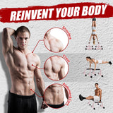 Push Up Bars: Sweat-resistant Parallettes Bar for Handstands L-sit & Dip, No Wobbling Strength Training Pushup Stands for Women Men