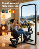 MERACH Recumbent Cross Trainer with Arm Exerciser Full-Body Workout