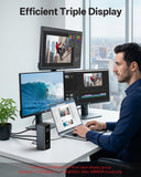 Selore Laptop Docking Station 3 Monitors Triple 4K Display 3 HDMI 2 DP