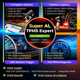 Autel Scanner MaxiCOM MK808S-TS: Full TPMS, 32+ Service, 3000+ Active Tests