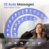 Osaki 2026 4D Ion l Full Body Massage Chair l 4D Massage Mechanism l Voice Control l 24 Auto Massages l SL-Track l Zero Gravity l Space Saving l Touchscreen Controller l Bluetooth Speaker (Brown)