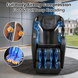 4D Massage Chair Full Body, Zero Gravity Recliner with AI Body Scan & SL Track, Air Compression, Heat Therapy, Foot Roller, Bluetooth Speaker, Quiet Motor, Space Saving Massage Chair for Home