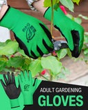 72 Pairs Gardening Work Gloves Bulk for Men Women, Rubber Coated Garden Multipack Safety Construction Glove (Green)