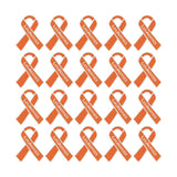 100 pack Leukemia Awareness Wholesale Pack Pins - Orange Ribbon Pins for Leukemia Awareness- Perfect for Support Groups, Events, Gift-Giving and Fundraising