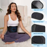 IGAVCPM ABS Stimulator Muscle Toner - FDA Cleared - Abdominal Training Belt Portable Sport Exercise Workout Equipment Home Office (Black Blue)