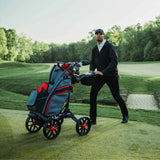 Bag Boy Quad Pro Push Cart, White/Black Bag Boy