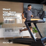 Sole Treadmill F89, Foldable Treadmills for Home Use, Bluetooth, Wide Speed Range, Large Running Surface, Treadmill Foldable, Treadmills with Incline and Decline, Home Exercise Treadmill (Sole F89)