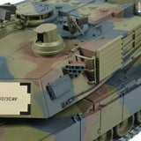 Heng Long Modified Edition 1/16 2.4ghz Remote Control US M1A2 Abrams Tank Camouflage Color(360-Degree Rotating Turret)(Steel Gear Gearbox)(3800mah Battery)(Metal Tracks &Sprocket Wheel & Idle Wheel)