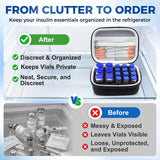18 Slots Peptide Case for Fridge | Vial Case ｜1ml 2ml 3ml 5ml 10ml Vials