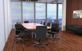 BOSS Office Products B9476-BK Executive Mid Back CaressoftPlus Chair with Metal Chrome Finish, Black