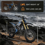 Oryxearth Electric Dirt Bike VE-5, 3000W Peak Motor