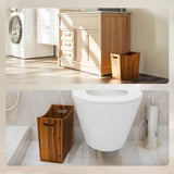 Tidita 3-Gallon Wood Trash Can with Handles for Kitchen, Bathroom, Office
