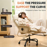 Ergonomic Office Chair with Footrest High Back Computer Desk Chairs Indoor Lounge Chair with Wheels